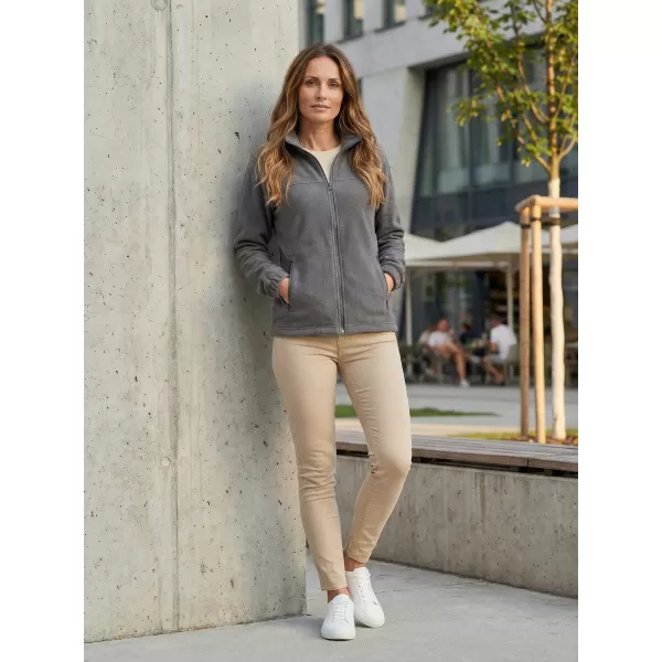  Hanorac de damă din fleece ALTISPORT NP/ALW405 GRI OȚEL 