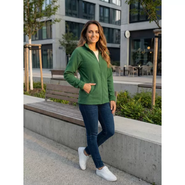  Hanorac de damă din fleece ALTISPORT NP/ALW405 STICLA VERDE 