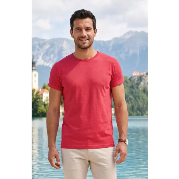  Tricou pentru bărbați ALTISPORT NoPrint NP/ALM361 EVIDENȚIERE ROȘIE 