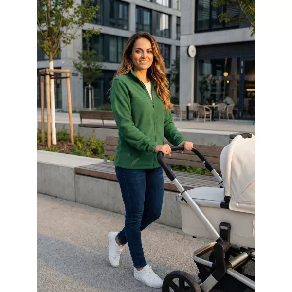  Hanorac de damă din fleece ALTISPORT NP/ALW405 STICLA VERDE 