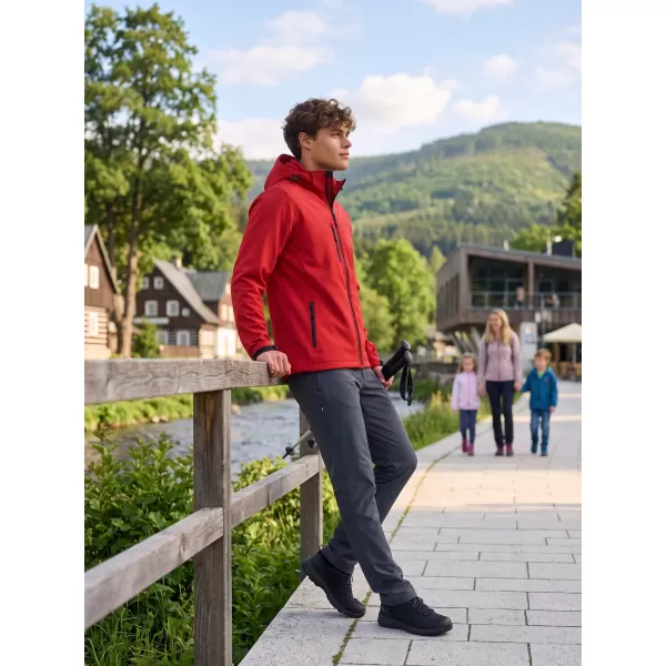  Jachetă softshell pentru bărbați ALTISPORT NP/ALM225 ROȘU 