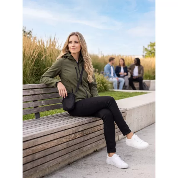 Jachetă softshell pentru femei ALTISPORT NP/ALW125 MILITAR 