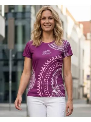 Tricou funcțional premium pentru femei ALTISPORT VOJ/ALW033TR01 FUCSIE