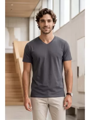 Tricou pentru bărbați ALTISPORT NoPrint NP/ALM007 ANTRACIT DESCHIS