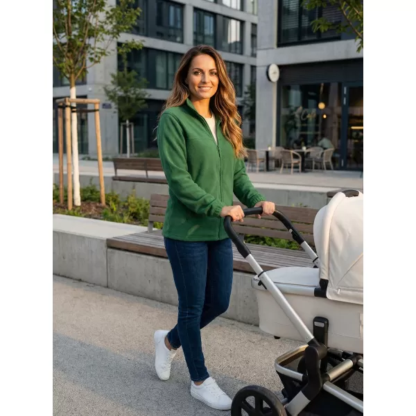  Hanorac de damă din fleece ALTISPORT NP/ALW405 STICLA VERDE 