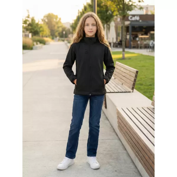  Jachetă softshell pentru copii ALTISPORT NP/ALK535 NEGRU 