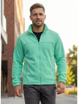 Hanorac pentru bărbați din fleece ALTISPORT NP/ALM105 MENTĂ