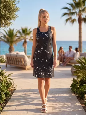 Rochie vestă funcțională premium pentru femei ALTISPORT VOJ/ALW034SAT01 NEGRU