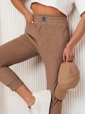 Pantalonii pentru doamne DSTREET LORIST UY2057 CARAMEL