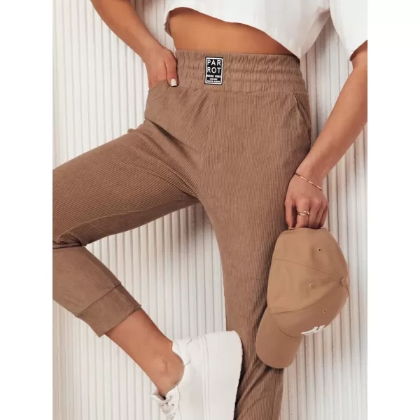  Pantalonii pentru doamne DSTREET LORIST UY2057 CARAMEL 