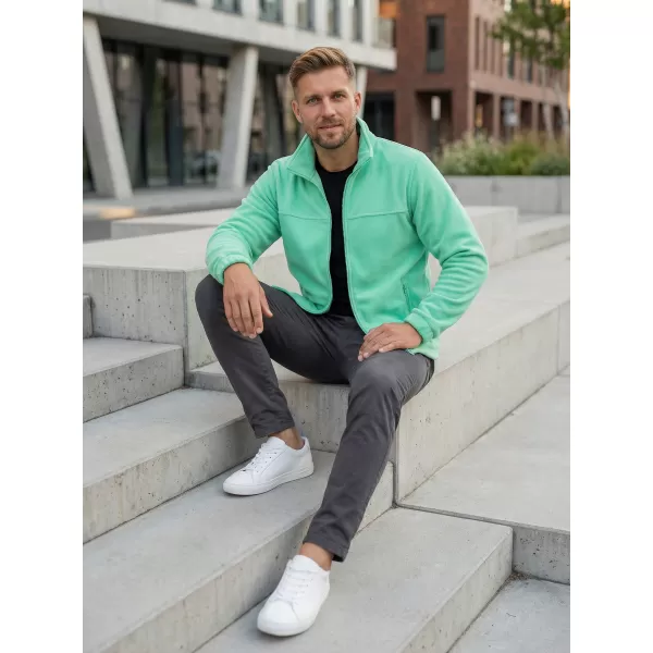  Hanorac pentru bărbați din fleece ALTISPORT NP/ALM105 MENTĂ 