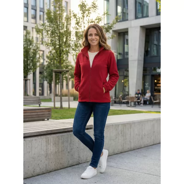  Hanorac de damă din fleece ALTISPORT NP/ALW405 ROȘU MARLBORO 