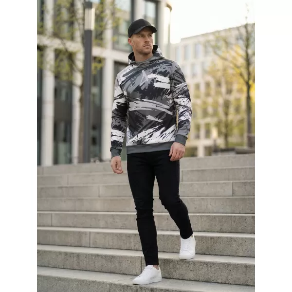  Hanorac premium pentru bărbați ALTISPORT VOJ/ALM014MI01 GRI NEGRU 