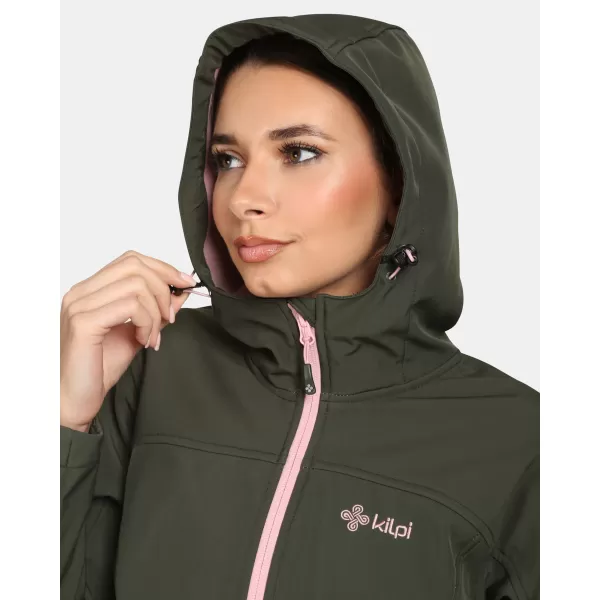  Jachetă softshell pentru femei KILPI RAVIA-W VL0109KI VERDE ÎNCHIS 