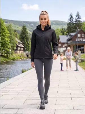 Jachetă softshell pentru femei ALTISPORT NP/ALW125 NEGRU