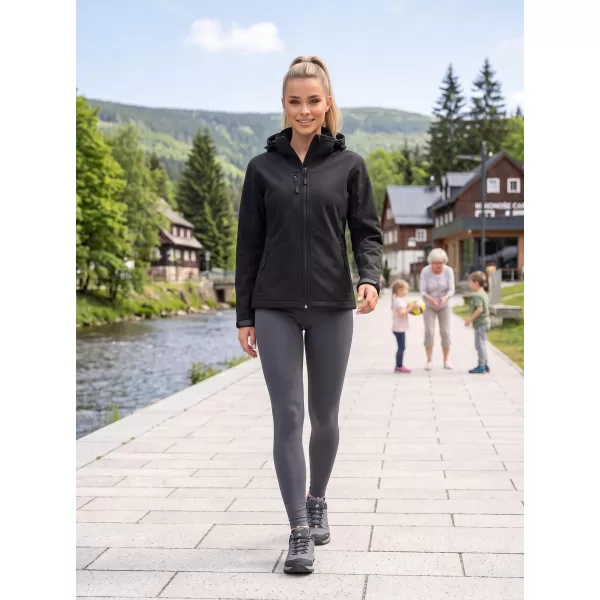  Jachetă softshell pentru femei ALTISPORT NP/ALW125 NEGRU 