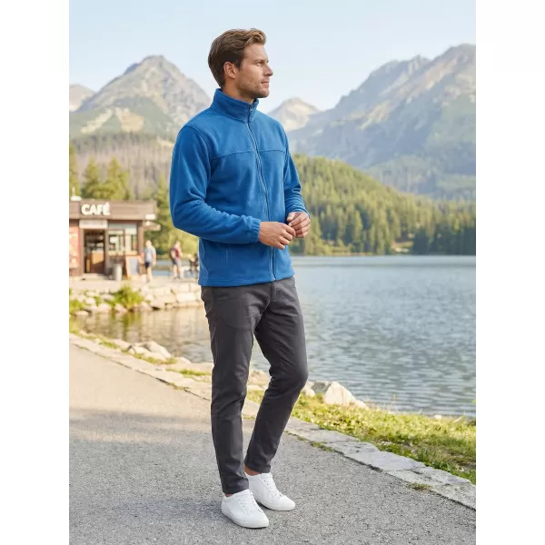  Hanorac pentru bărbați din fleece ALTISPORT NP/ALM105 ALBASTRU AZUR 
