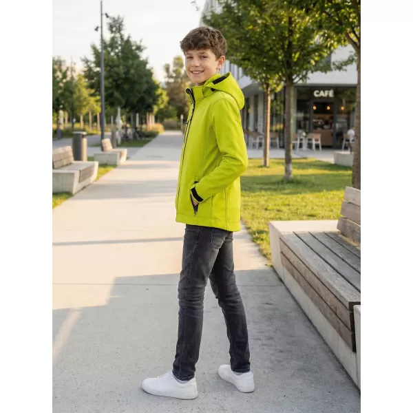  Jachetă softshell pentru copii ALTISPORT NP/ALK535 LĂMÂIE VERDE 