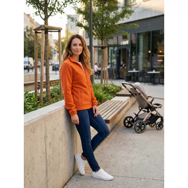  Hanorac de damă din fleece ALTISPORT NP/ALW405 PORTOCALE 