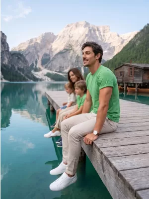 Tricou pentru bărbați ALTISPORT NoPrint NP/ALM361 EVIDENȚIERI VERZI