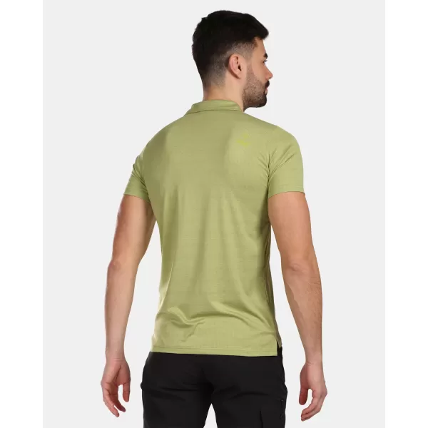  Tricou pentru bărbați cu guler KILPI OLIVA-M VM0326KI VERDE 