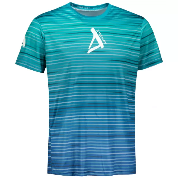  Tricou premium pentru bărbați ALTISPORT VOJ/ALM031TR01 SMARALD/ALBASTRU 