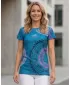 Tricou funcțional premium pentru femei ALTISPORT VOJ/ALW033TR01 BENZINĂ/ROZ
