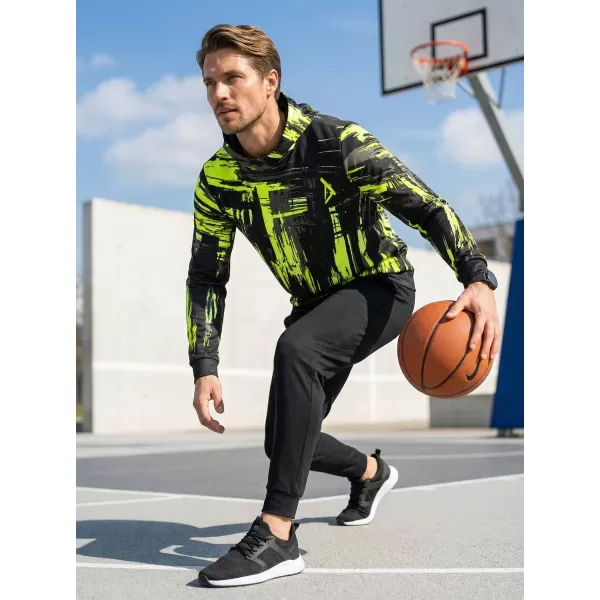  Hanorac premium pentru bărbați ALTISPORT VOJ/ALM010MI01 NEGRU ȘI GALBEN 