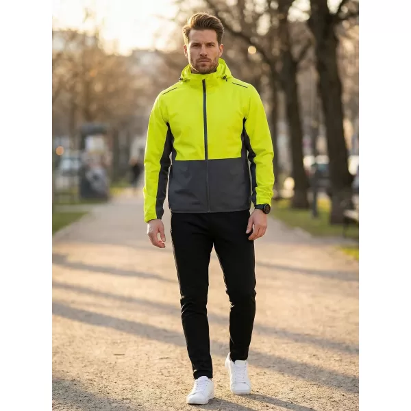  Jachetă pentru bărbați ALTISPORT NoPrint NP/ALM835 GALBEN NEON 