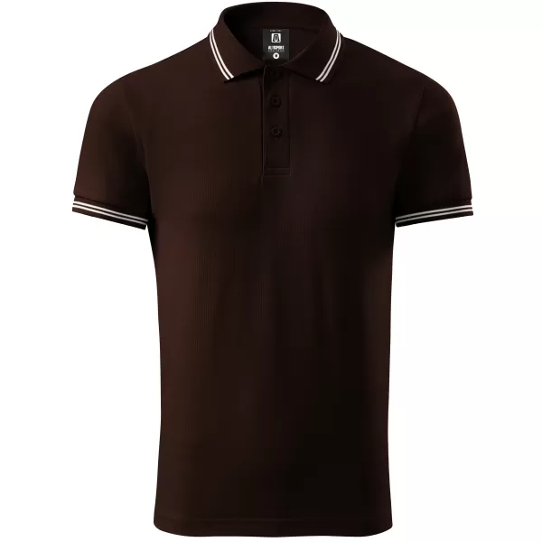  Tricou pentru bărbați cu guler ALTISPORT NP/ALM921 CAFEA 