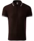 Tricou pentru bărbați cu guler ALTISPORT NP/ALM921 CAFEA