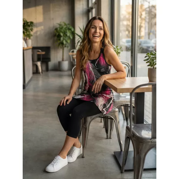  Rochie vestă funcțională premium pentru femei ALTISPORT VOJ/ALW001SAT01 NEGRU ROZ 