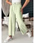 Pantalonii pentru doamne DSTREET CHIMAS UY2108 VERDE DESCHIS