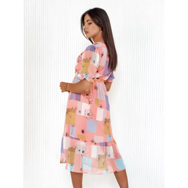  Rochie DSTREET BLOSSOM LOVE EY2522 ROZ 