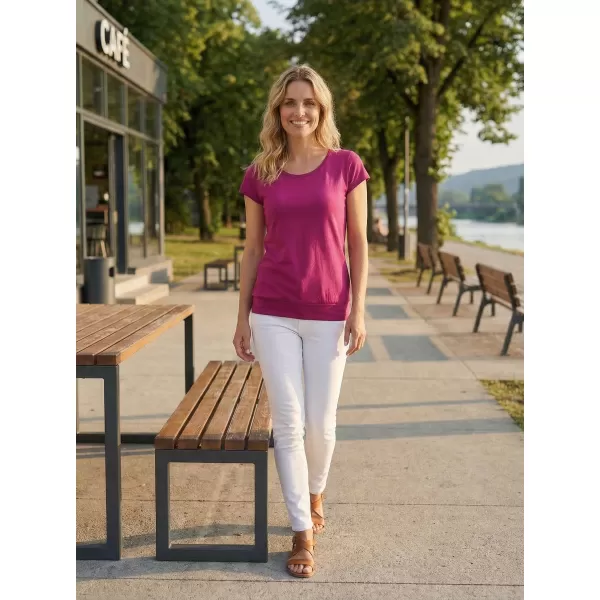  Tricou pentru femei ALTISPORT NP/ALW021 ROȘU FUCSIA 