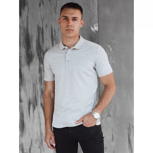  Mens t -thirt cu guler DSTREET PX0597 GRI DESCHIS 