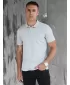 Mens t -thirt cu guler DSTREET PX0597 GRI DESCHIS