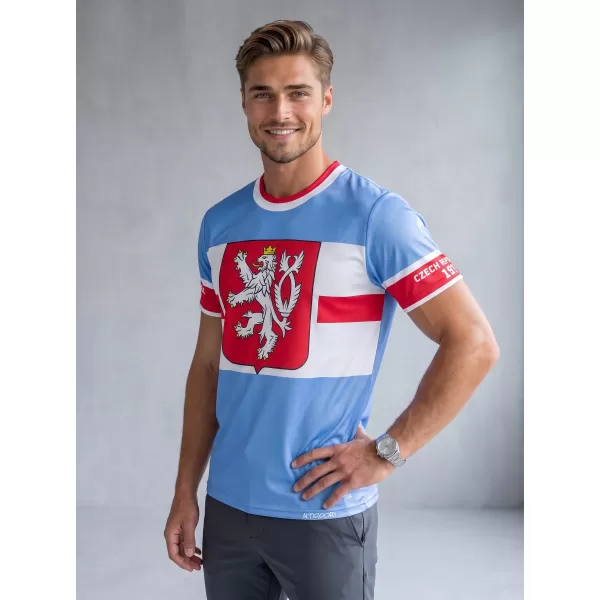  Tricou funcțional premium pentru bărbați ALTISPORT x CZE VOJ/ALM032TR01 RETRO 