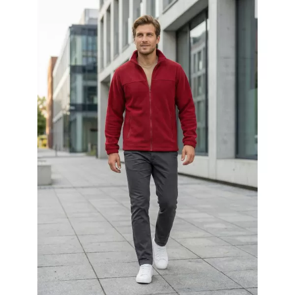  Hanorac pentru bărbați din fleece ALTISPORT NP/ALM105 ROȘU MARLBORO 