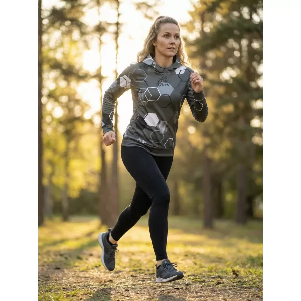  Hanorac funcțional premium pentru femei ALTISPORT VOJ/ALW037MI01 GRI 