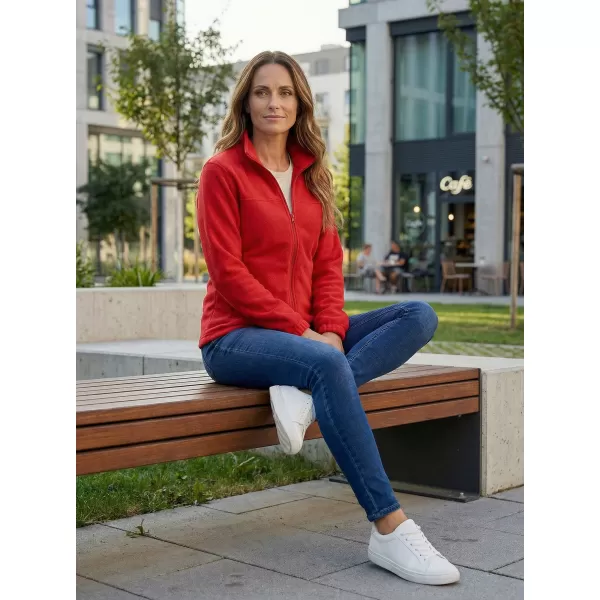  Hanorac de damă din fleece ALTISPORT NP/ALW405 ROȘU 