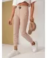 Pantalonii pentru doamne DSTREET DERCY UY2043 BEJ