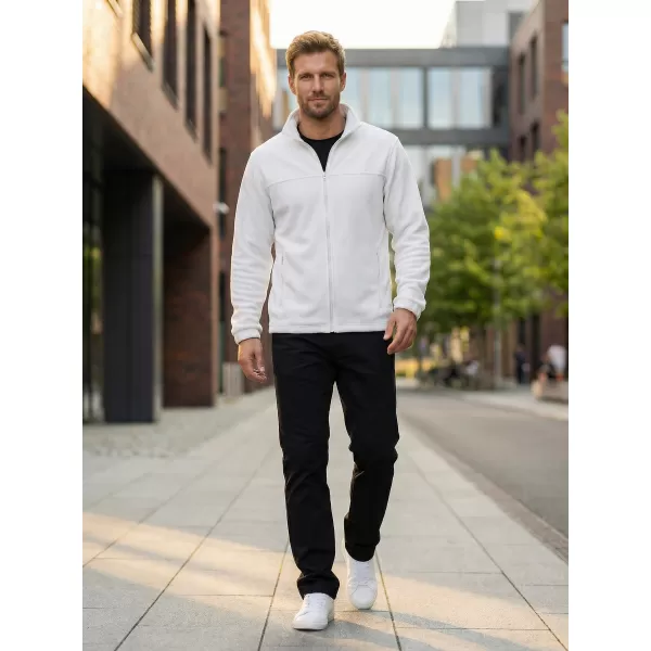  Hanorac pentru bărbați din fleece ALTISPORT NP/ALM105 ALB 