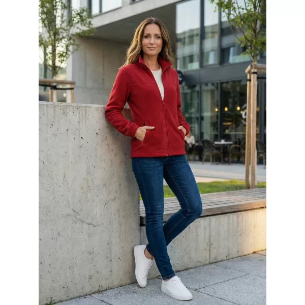  Hanorac de damă din fleece ALTISPORT NP/ALW405 ROȘU MARLBORO 