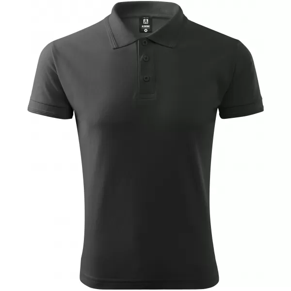  Tricou pentru bărbați cu guler ALTISPORT NP/ALM302 ARDEZIE ÎNTUNECATĂ 