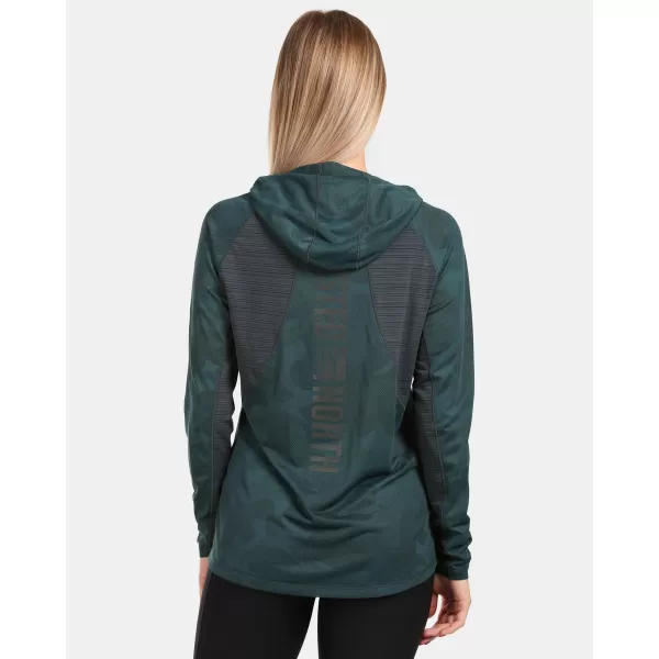  Tricou funcțional de damă KILPI AILEEN-W VL0325KI VERDE ÎNCHIS 