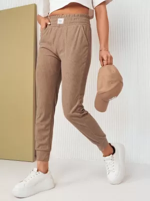 Pantalonii pentru doamne DSTREET MORSI UY2041 CARAMEL