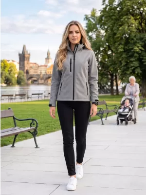 Jachetă softshell pentru femei ALTISPORT NP/ALW125 GRI OȚEL