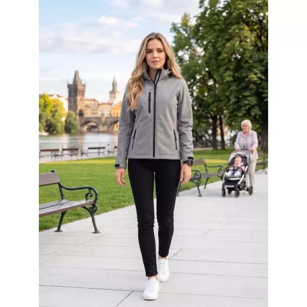  Jachetă softshell pentru femei ALTISPORT NP/ALW125 GRI OȚEL 