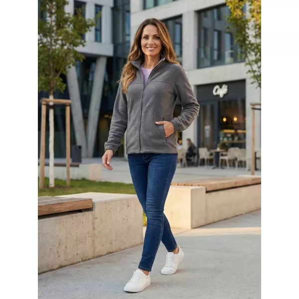  Hanorac de damă din fleece ALTISPORT NP/ALW405 GRI OȚEL 